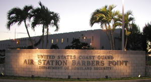 Air Station Barbers Point (ASBP) designation wall by main gate
