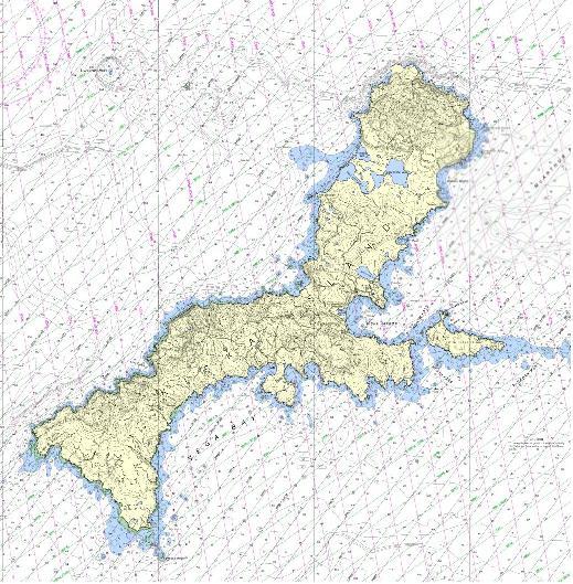 Map of Kiska Island