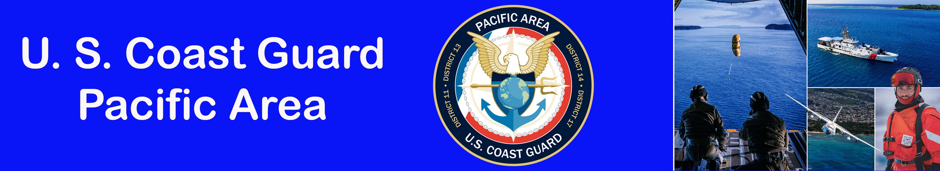 U.S. Coast Guard Pacific Area Banner U.S. Coast Guard Pacific Area Banner