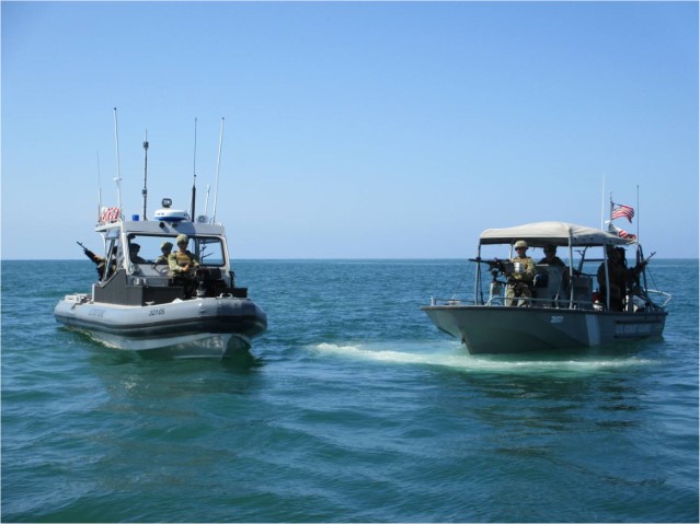 USCG US Coast Guard PSU 302 Logo Rare 4” Port Security Unit Hammerhead Shark 